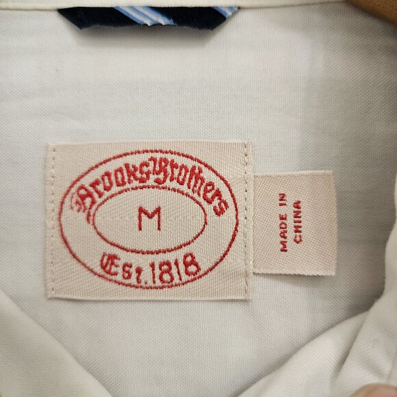 Brooks Brothers Button Down Long Sleeve Shirt Men's Size Medium Plaid Pink Blue - Picture 6 of 14